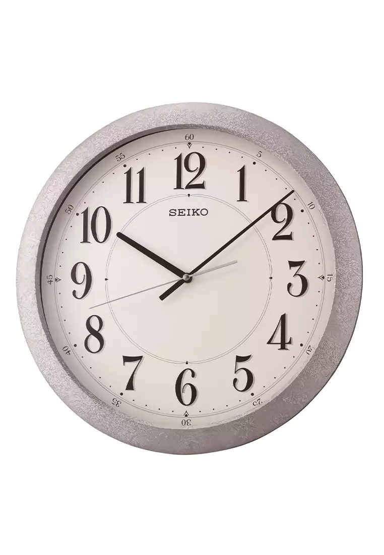 Jual Seiko SEIKO Analog Silver Plastic Case White Dial Decorator Wall