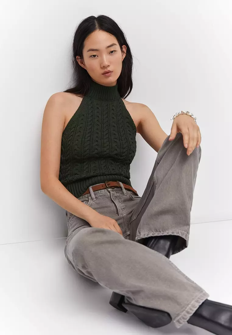 Buy Mango Halter-Neck Knitted Top 2024 Online