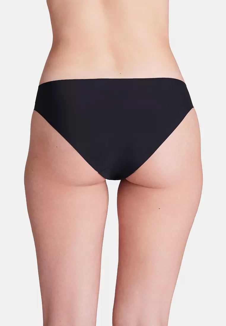 Pure Women's 3-Packs No Show Bikini Panties