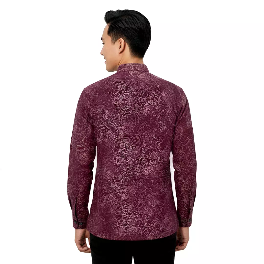 Rabbani - Kemeja Koko Couple Atalaya Exclusive - Red Wine