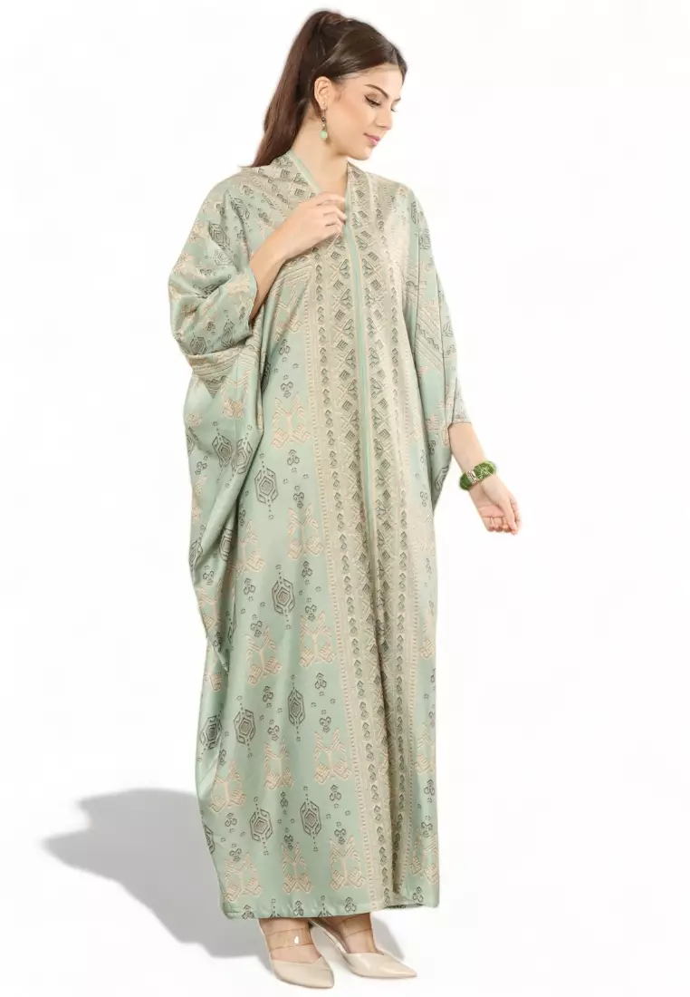 Kanzi Exclusive Long Sleeve Songket Kaftan