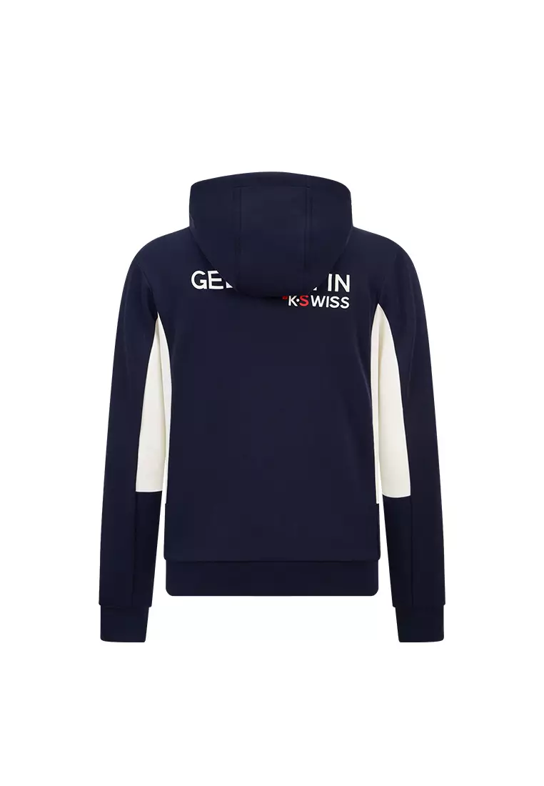 男裝 LOGO BLOCKCORE 拼色連帽外套