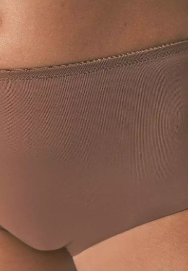 Classic Brown Microfiber High Panty