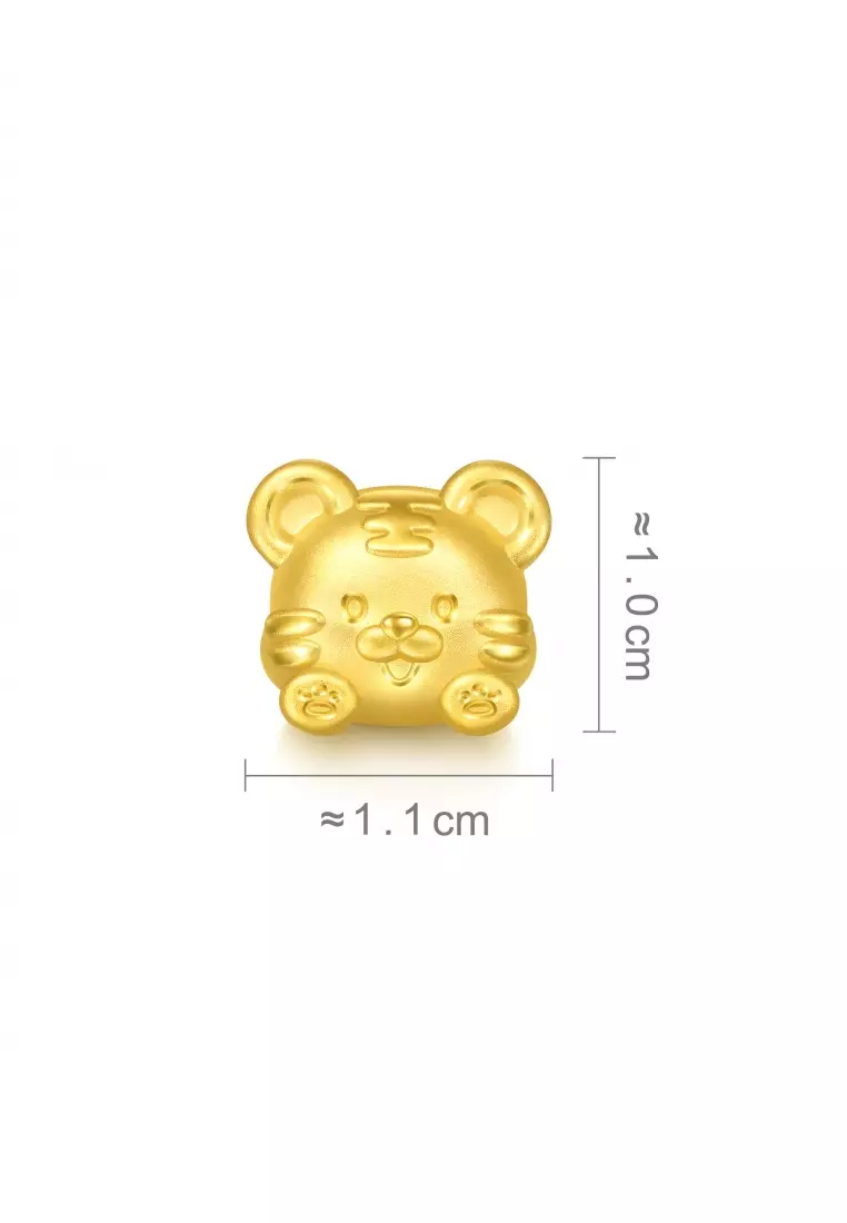 999 24K  Chinese Zodiac Tiger charm  for Women & Men  95961C  (Bracelet not included)