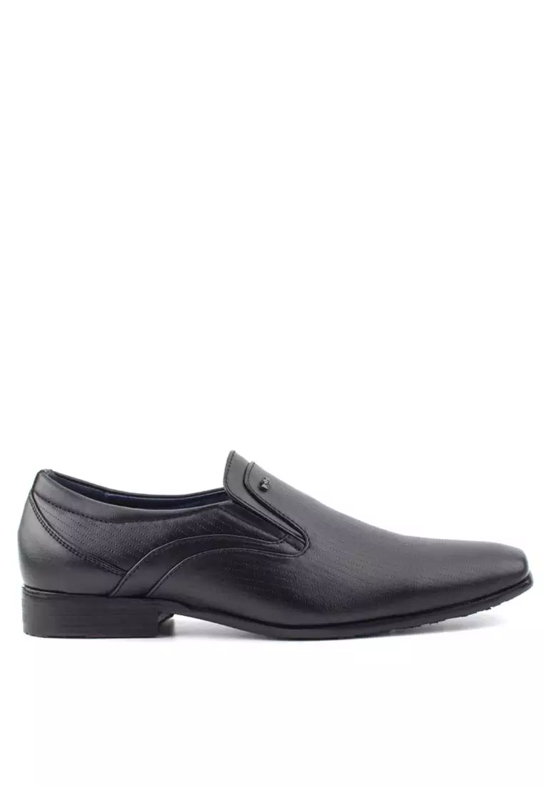 Mens black clearance smart casual shoes