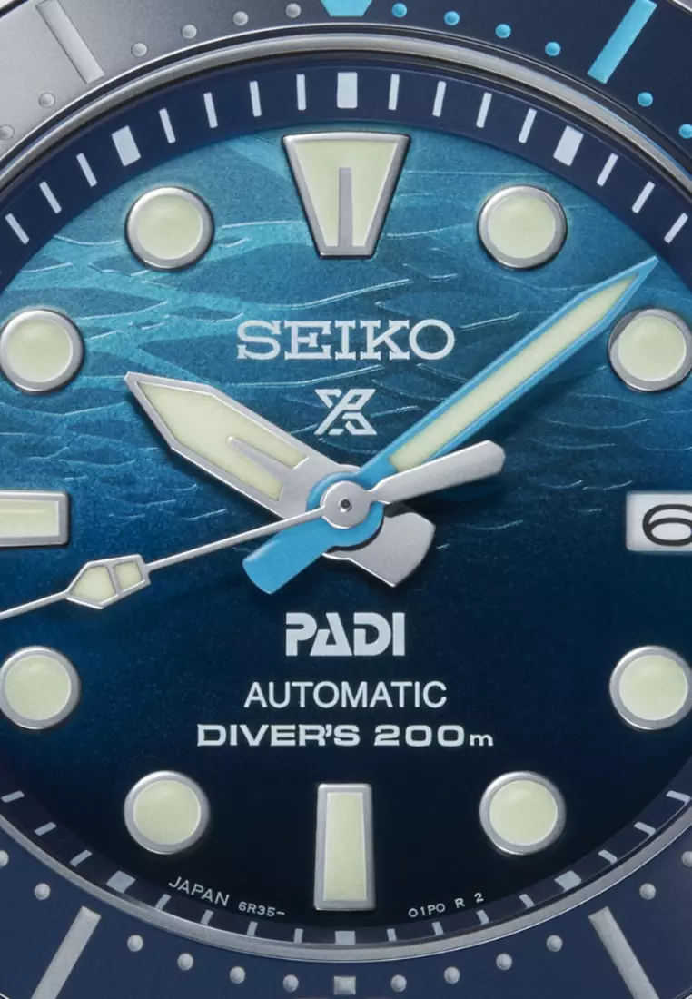 精工 Prospex「Great Blue」相撲潛水 PADI 特別版自動腕錶 SPB375J1