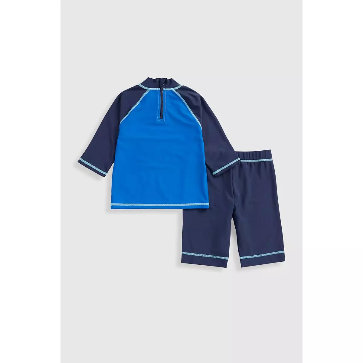 Mothercare Shark Sunsafe Rash Vest and Shorts UPF50+ - Baju Renang Anak Laki (Biru)