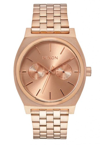 NIXON Time Teller Deluxe All Rosegold Jam Tangan Pria A922897 - Stainless Steel - Rosegold