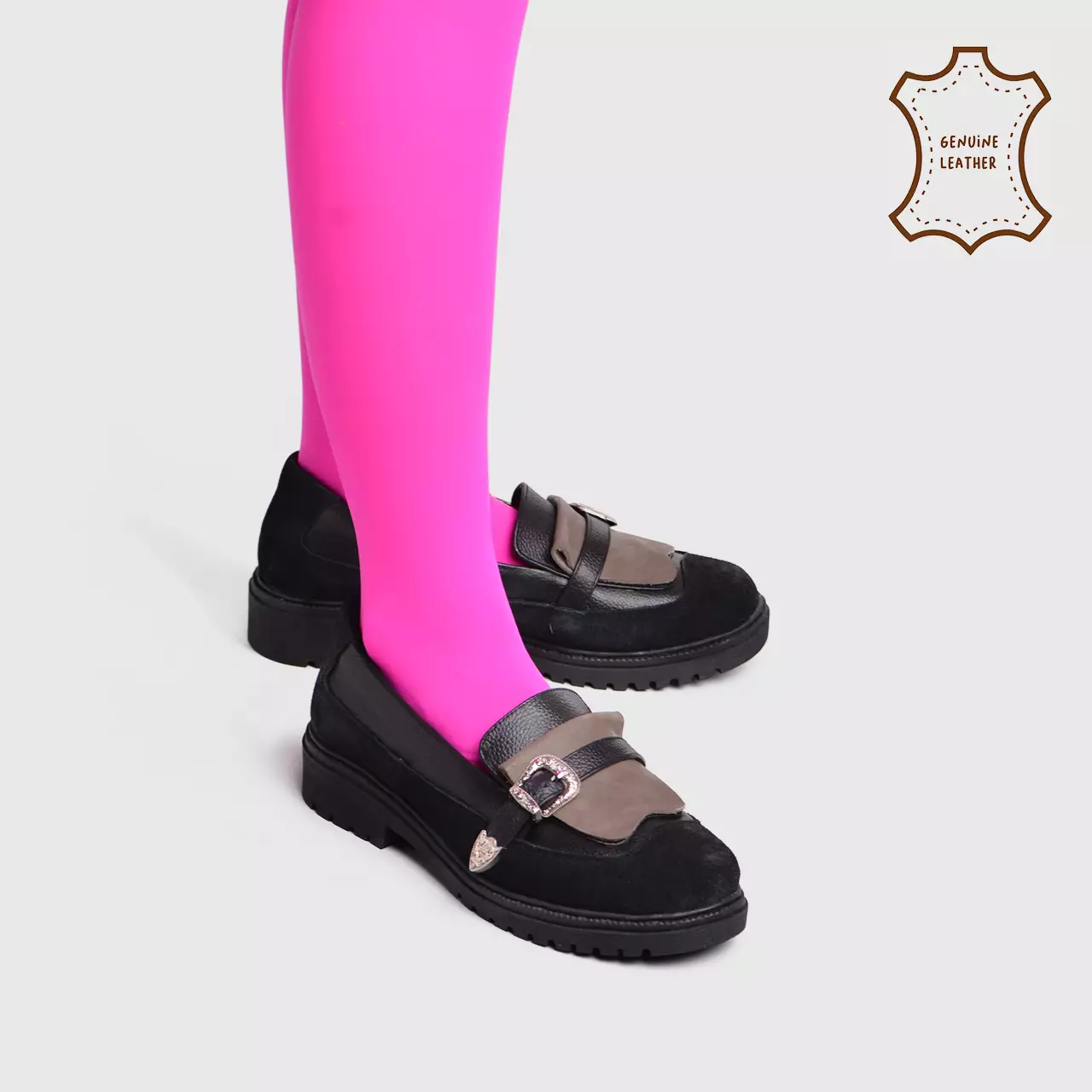 Melvia Loafer Genuine Leather Black