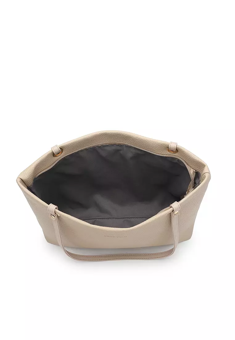 Women's 2-in-1 Tote Bag & Pouch - Beige