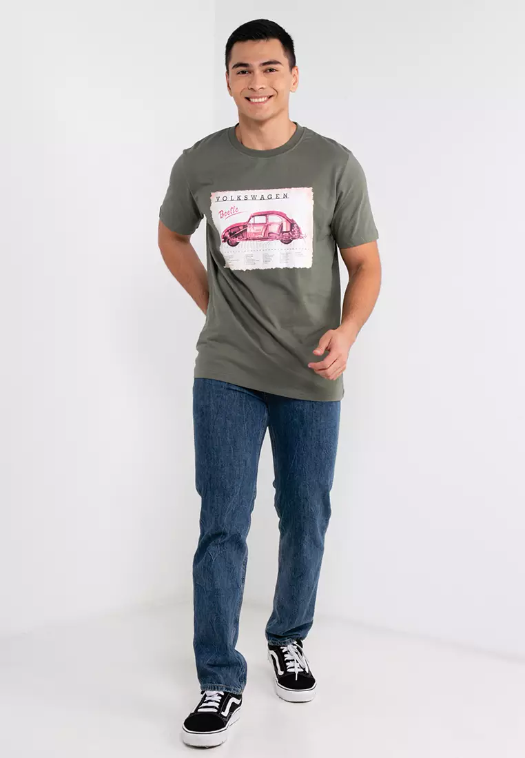 Men's Round Neck Graphic Tee