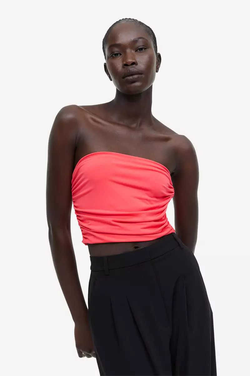 Buy H M Draped tube top 2024 Online ZALORA Singapore