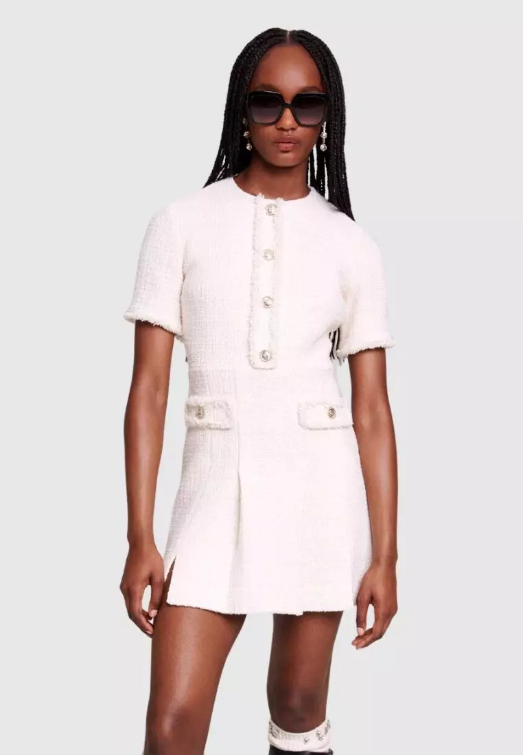 Tweed dress deals maje