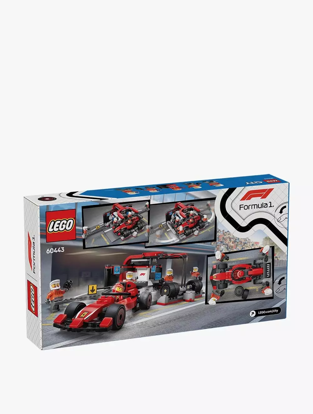 LEGO® City F1® Pit Stop & Pit Crew with Ferrari Car - 60443
