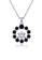A-Excellence black Premium Elegant Black Silver Necklace D92BCACC5CB450GS_1