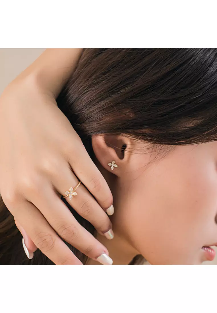Dainty diamond hotsell earrings
