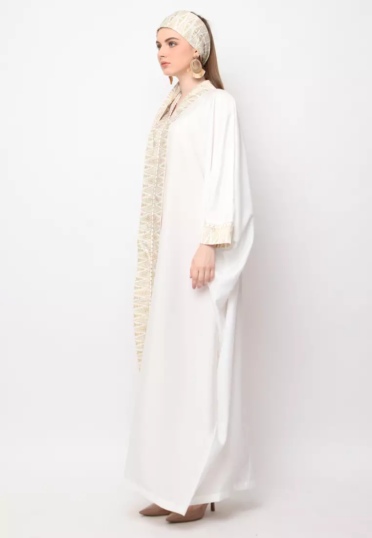 Kanzi Exclusive Long Sleeve Songket Kaftan