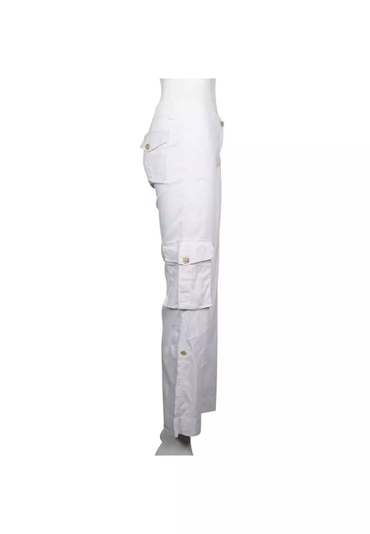 White linen clearance blend pants