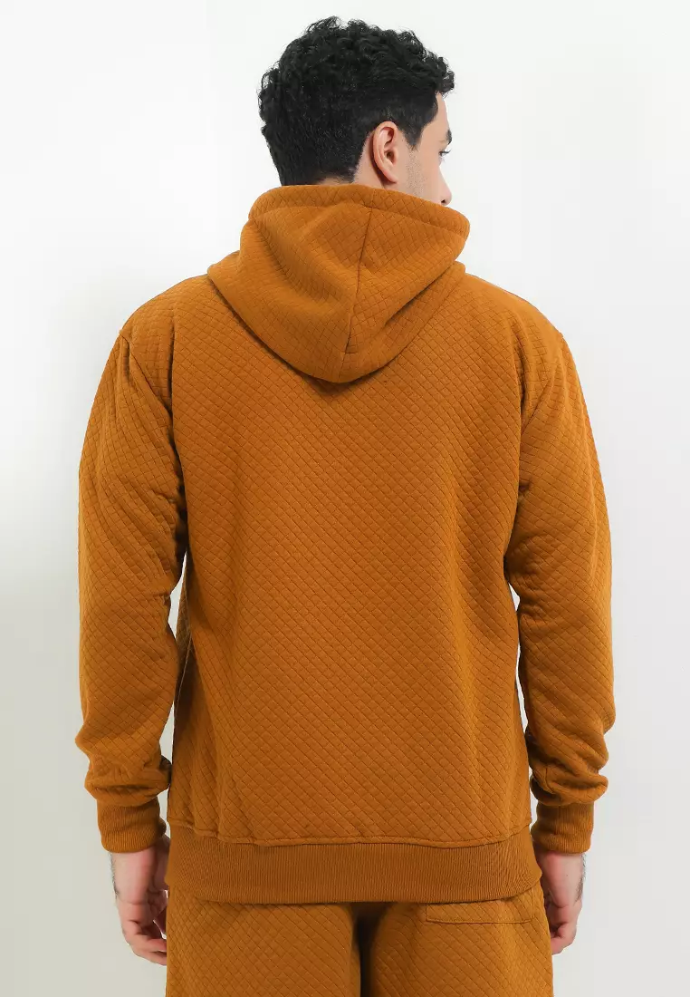 SYZLO Setelan Hoodie Comfy  Diamond Cotton Fleece Atasan Dan Bawahan Boardshort 1 Stel - Milo