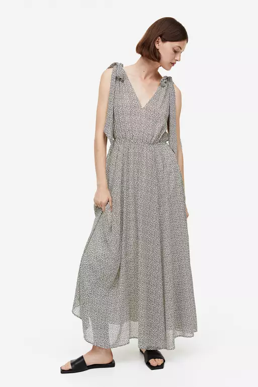 Bow-detail maxi dress