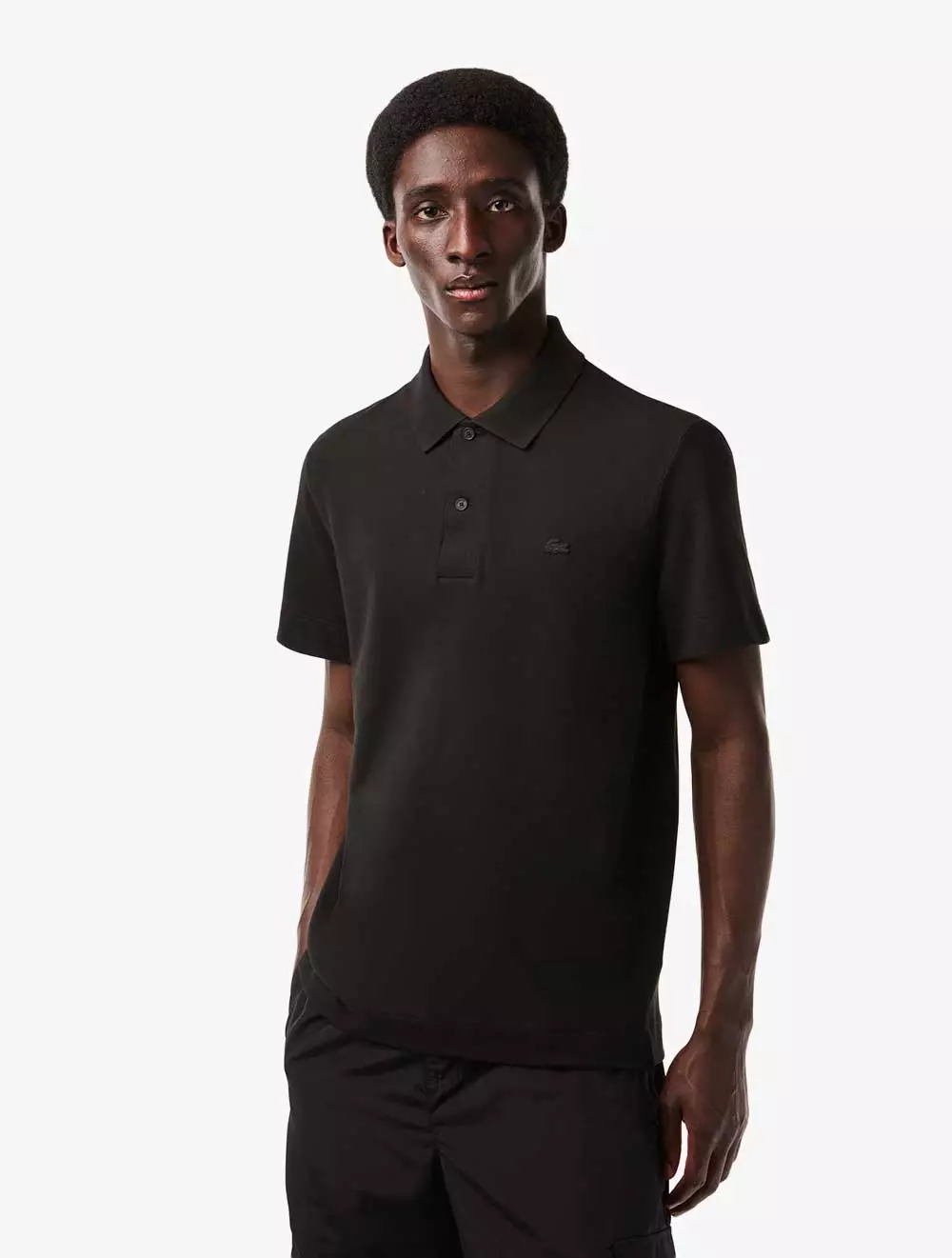 Jual Lacoste Regular Fit Ultralight Piqué Movement Polo Shirt - BLACK ...