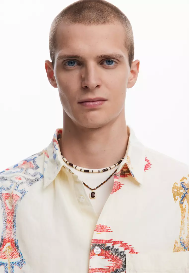 Ethnic long-sleeve shirt