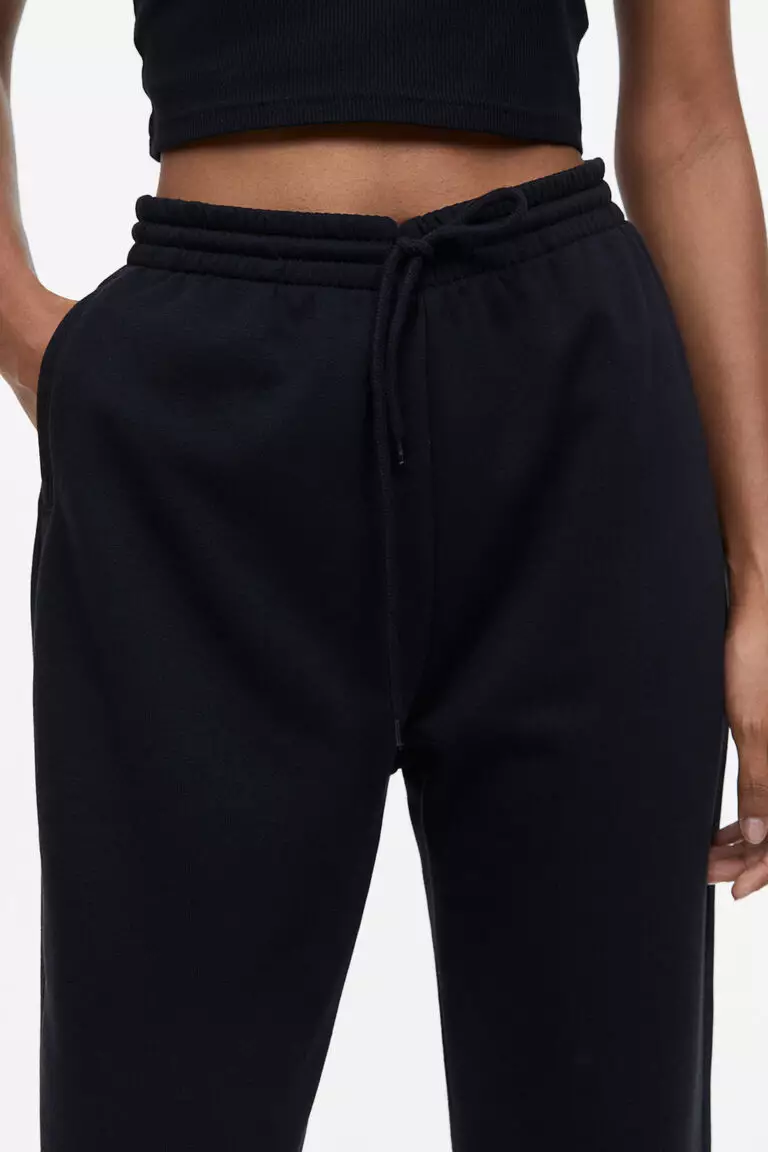 High-waisted joggers