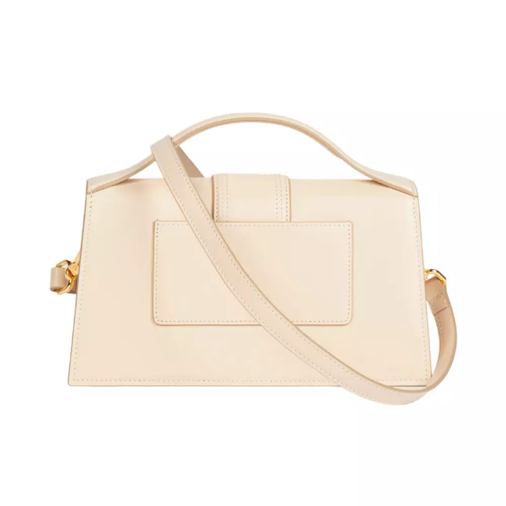 The Large Bambino Smooth Leather Handbag Ivory
