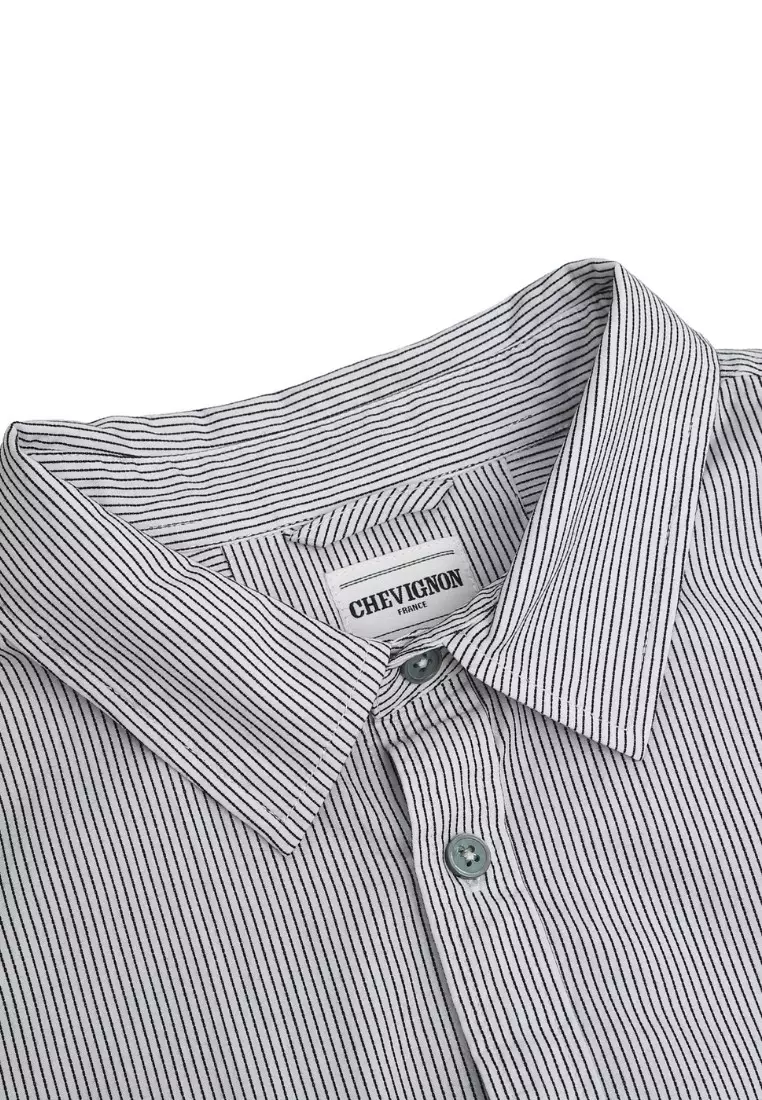 Men's Slim Fit Mix Striped Fabric Shirt
