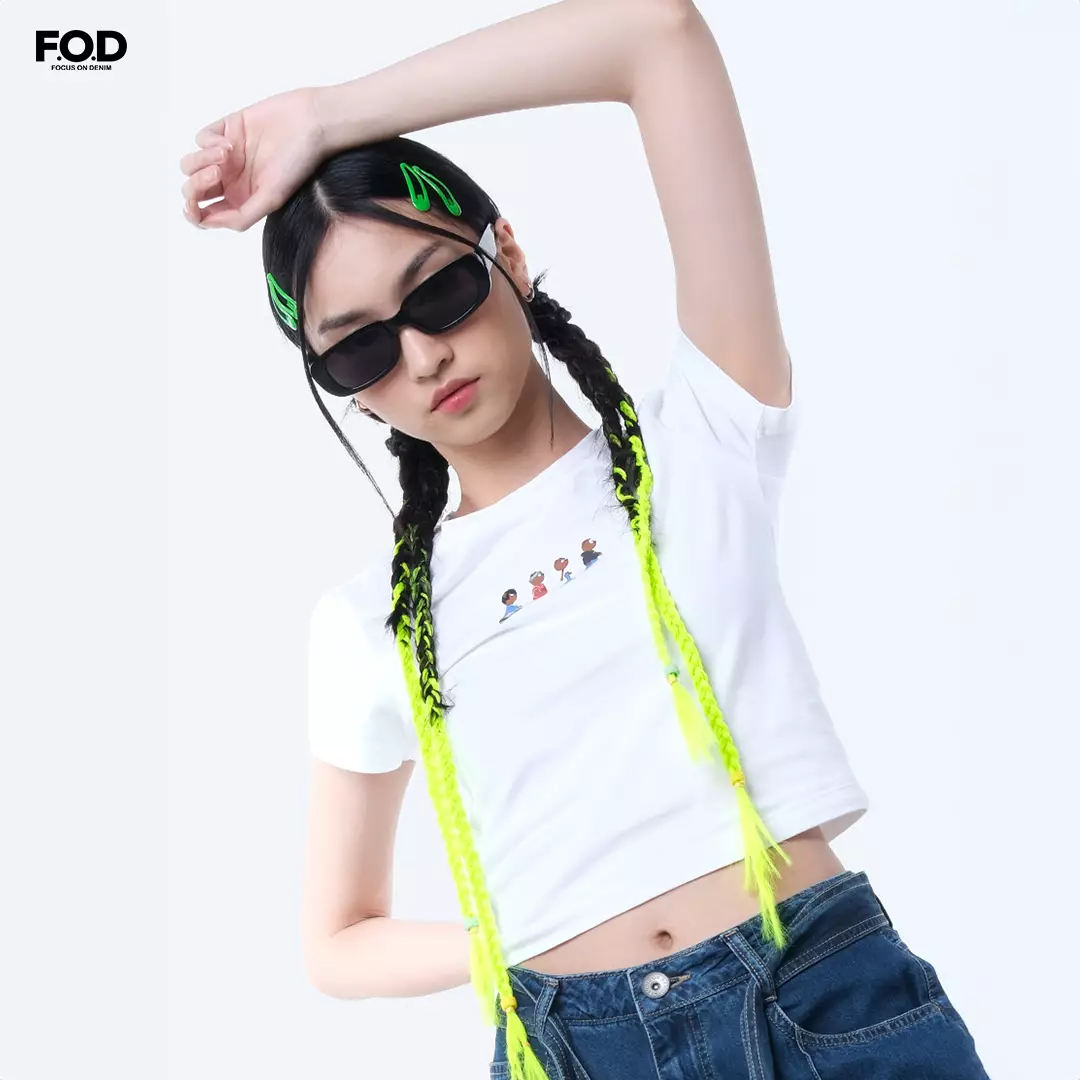 Kaos Wanita Foddey Road Offwhite