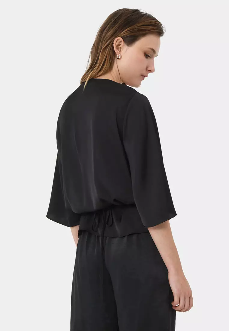 Aviya V-Neck Wrap Blouse
