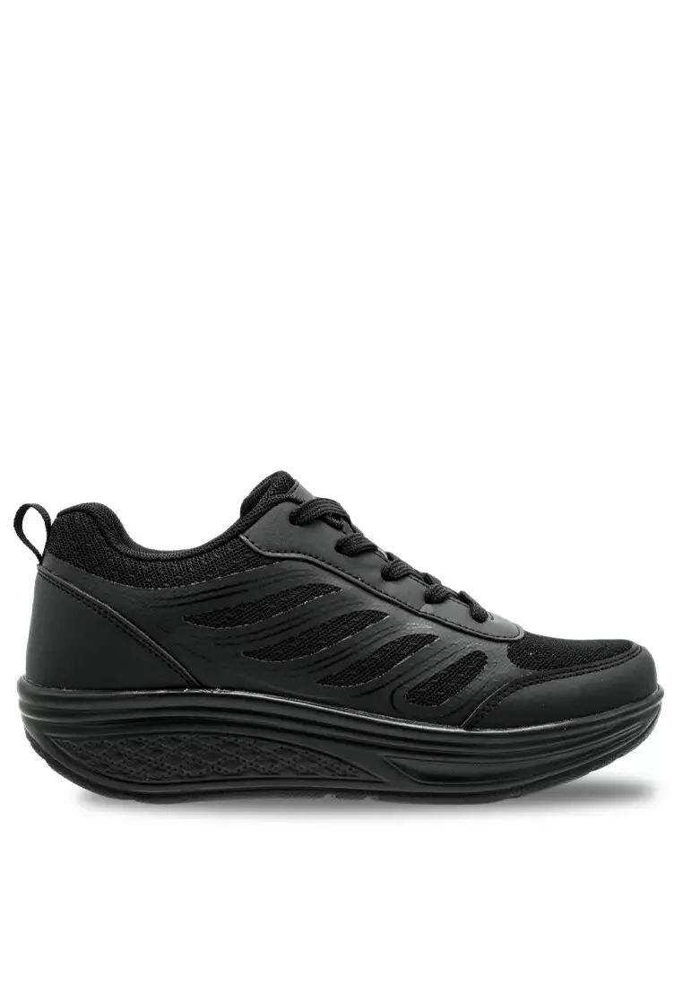 Louis Cuppers Women Lace up Knitted Lifestyle Sneakers - 240181008