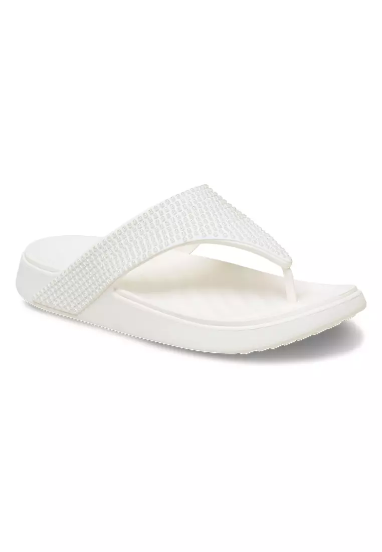 Crocs Women Getaway Gems Triangle Flip Chalk
