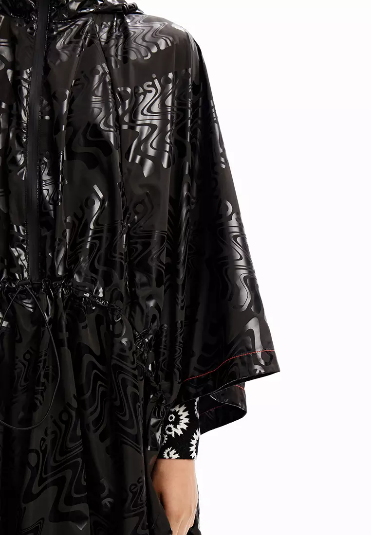 Buy Desigual Desigual Woman Accessories Logo hooded raincoat. 2024