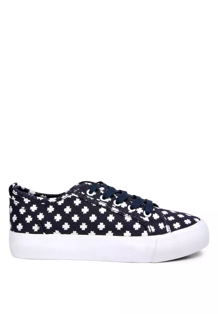 Discount on London Rag  shoes - SKU: Knitted Blue Platform Sneakers