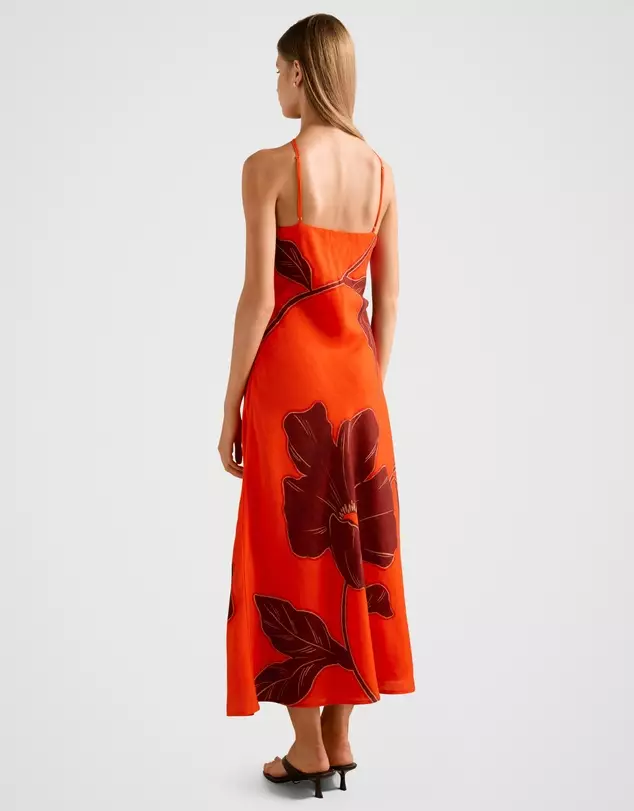 Nova Arrow Neck Maxi Dress