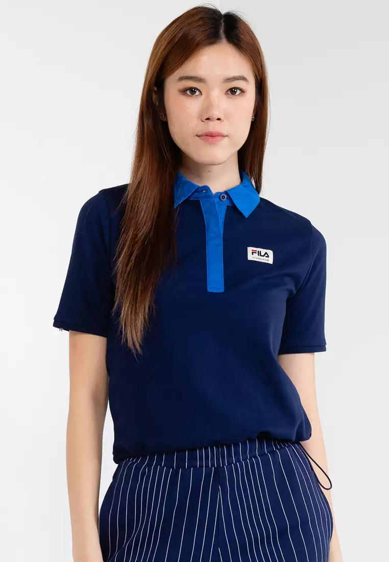 Fila polo womens blue discount