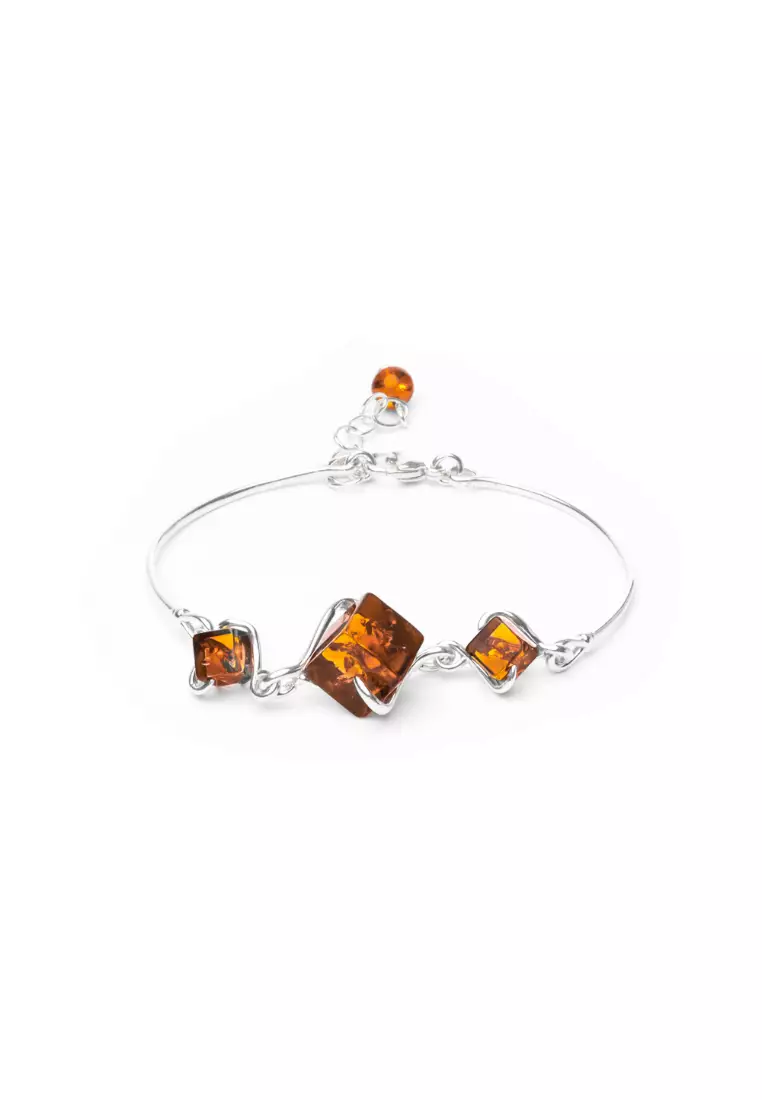 Adjustable deals amber bracelet