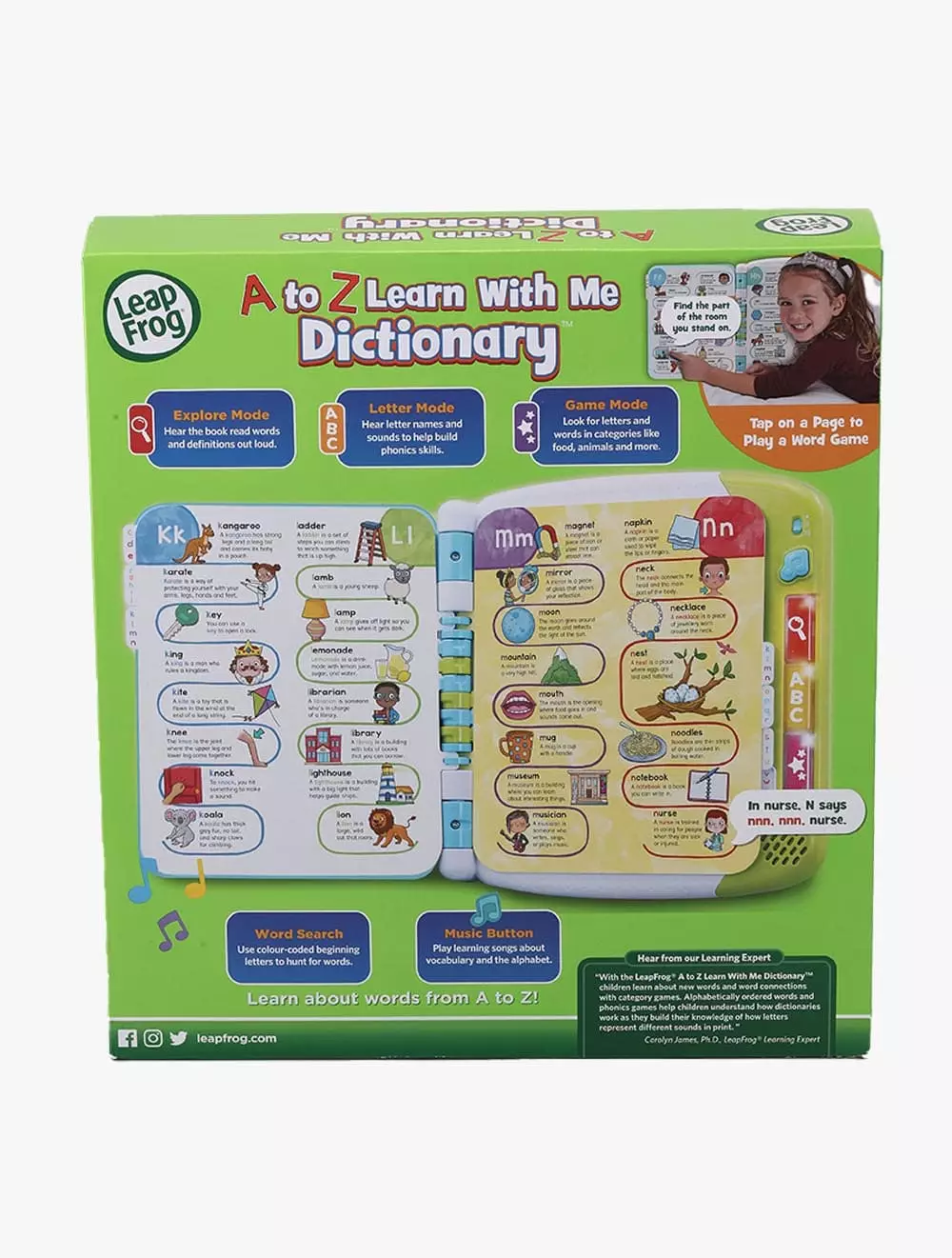 Leapfrog A to Z Learn With Me Dictionary - LPF80-614403 - Multicolor