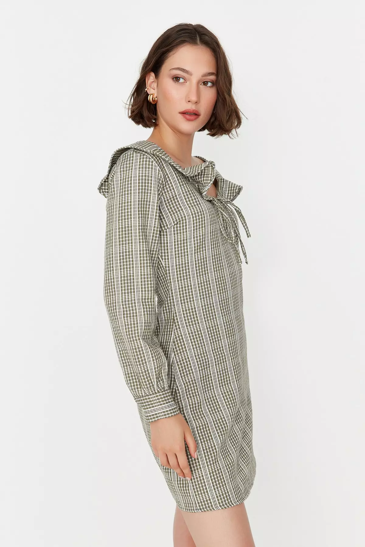 Trendyol Purple A-Line Square Collar Dress | Kuwait