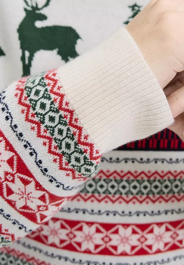 Christmas Knit Crew Neck Sweater