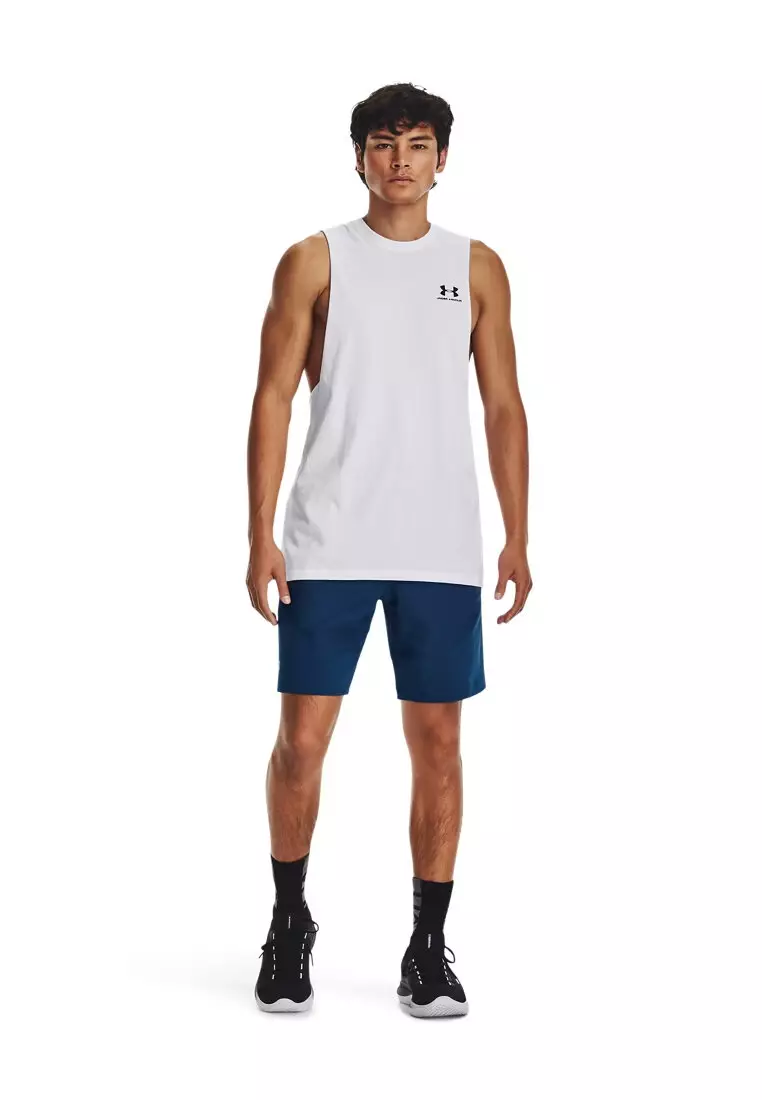 Left Chest Cut Off Tank Top