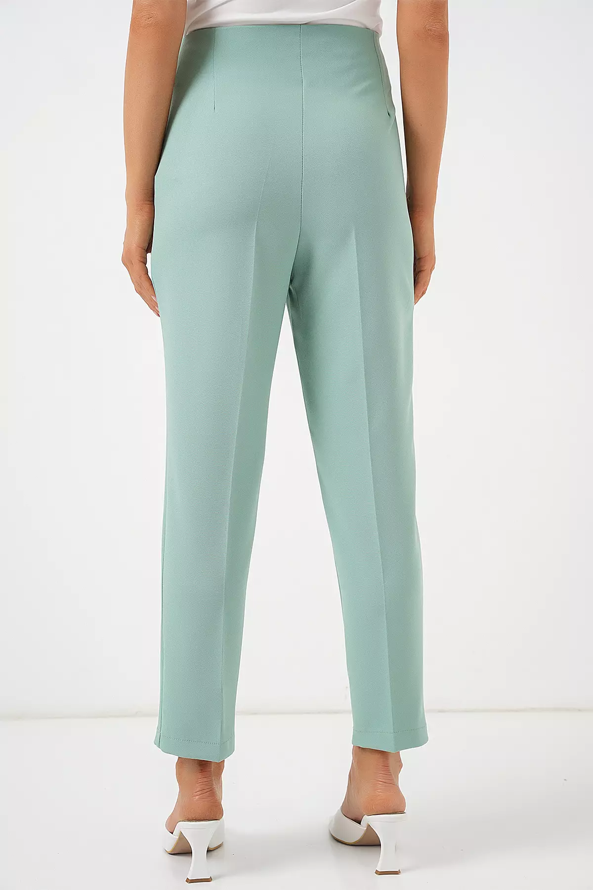 High Waist Ankle Trousers