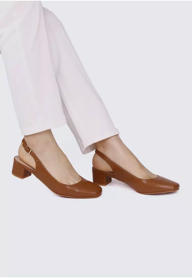 Palmer Comfy Heels In Brown