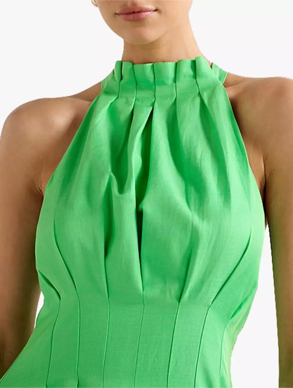 Miller Pleat Halter Midi