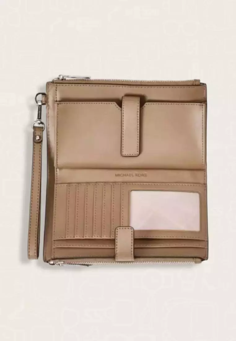 Michael Kors Jet Set Travel Large Double Zip Wristlet Dusk Multi