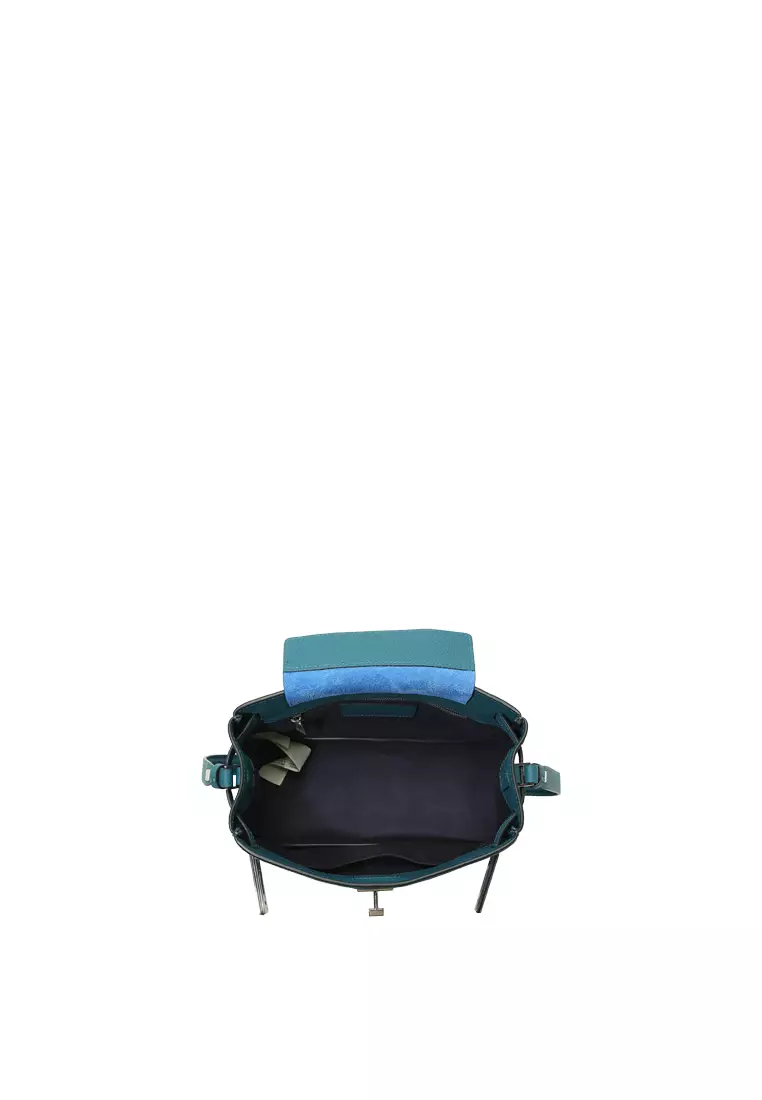 SAOIRSE Soft Structural Belt Tote II Mini - Turquoise