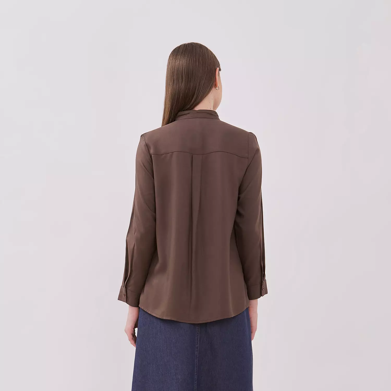 DUST Blouse Enara Dark Brown (D.116463)