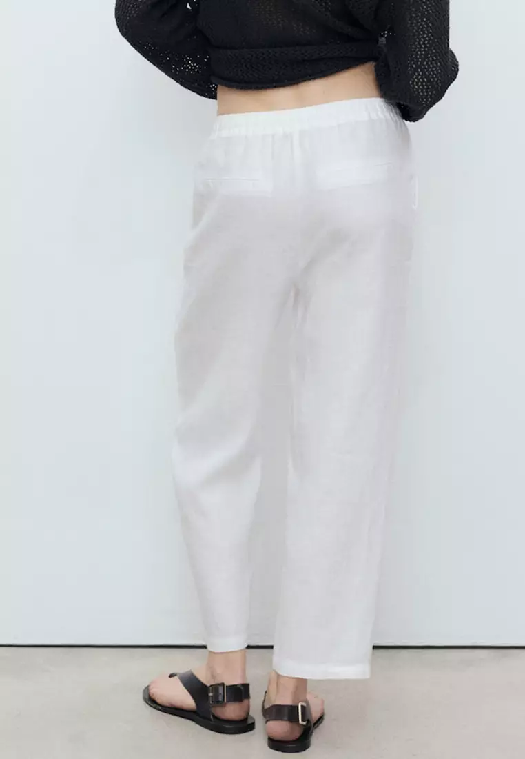 Straight Linen Trousers