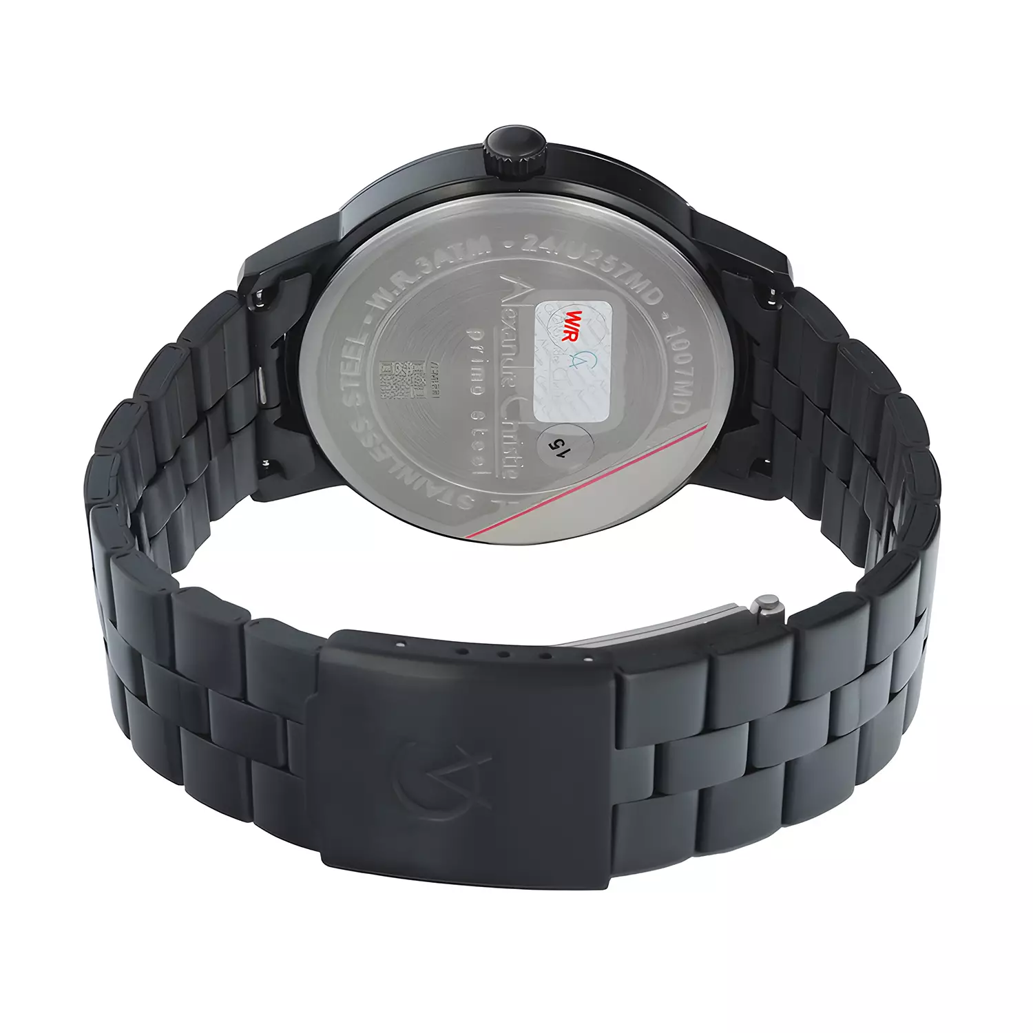 Alexandre Christie Primo Steel - Jam Tangan Analog Pria - All Black Stainless Steel - 1007 MDBIPBASL